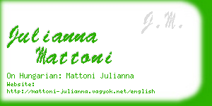 julianna mattoni business card